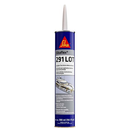 SIKA 291 LOT Slow Cure Adhesive -Sealant 10.3oz(300ml) Cartridge - White 90925